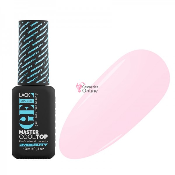 Top Coat UV 2M Beauty, Gellack Master Cool Top LIGHT PINK 13 ml